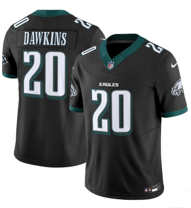 Men's Black Philadelphia Eagles #20 Brian Dawkins 2024 New F.U.S.E. Vapor Untouchable Limited Stitched Football Jersey